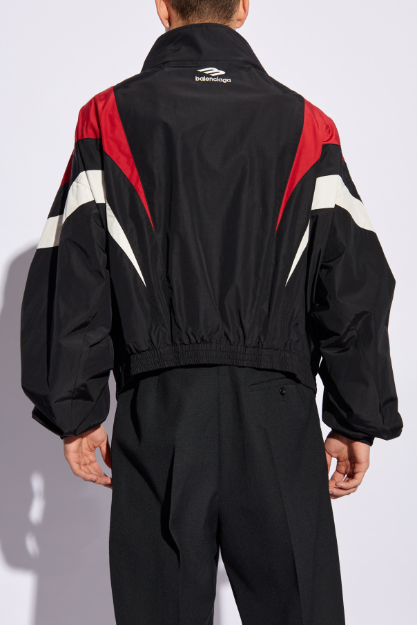 Balenciaga // Cream & Black Couture Address Oversized Hoodie